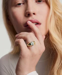 Rings<Mejuri Puffy Charlotte Gemstone Ring