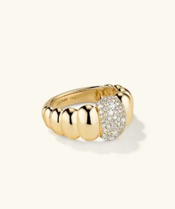 Rings<Mejuri Puffy Charlotte Pav Diamond Ring