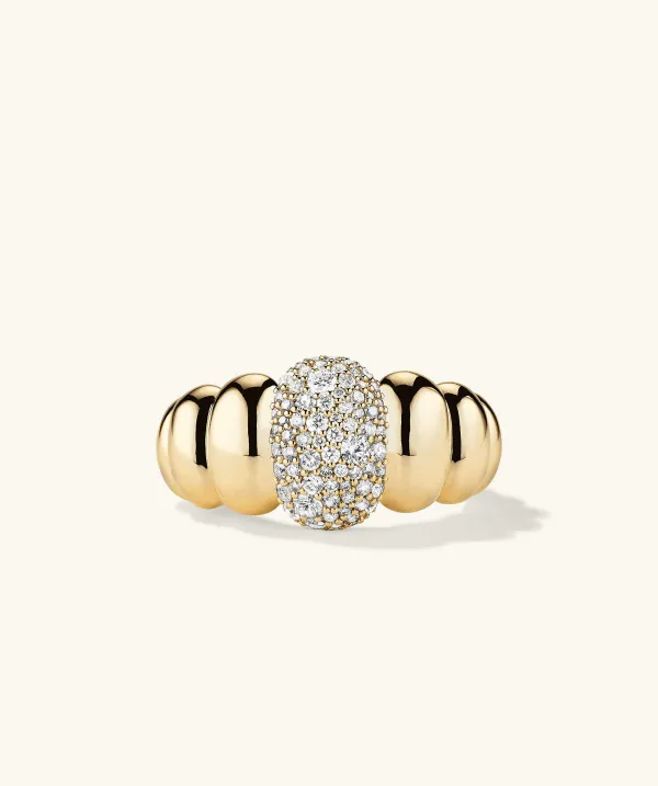 Rings<Mejuri Puffy Charlotte Pav Diamond Ring