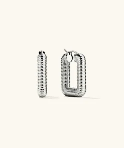 Earrings<Mejuri Ribbed Oversized Hoops