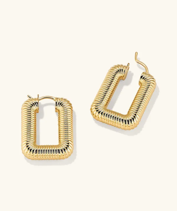 Earrings<Mejuri Ribbed Oversized Hoops