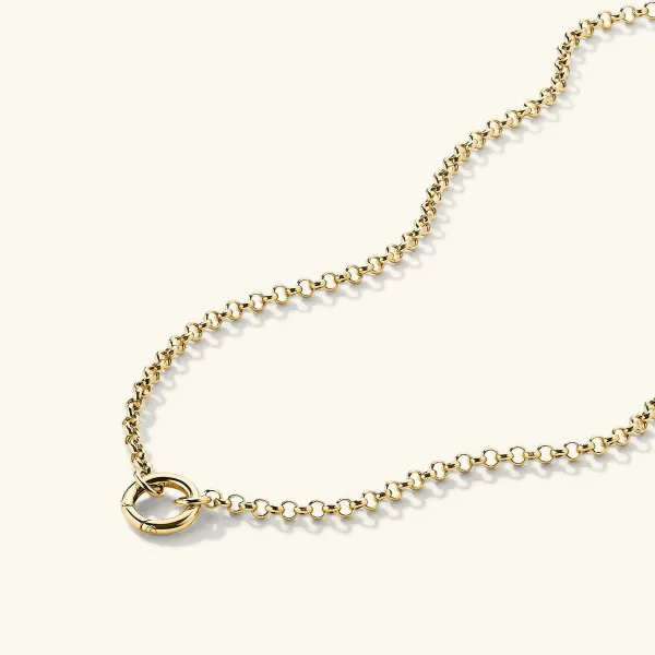 Necklaces<Mejuri Rolo Chain Charm Necklace