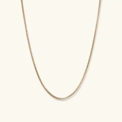 Necklaces<Mejuri Round Box Chain Necklace