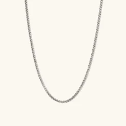 Necklaces<Mejuri Round Box Chain Necklace