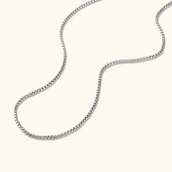 Necklaces<Mejuri Round Box Chain Necklace