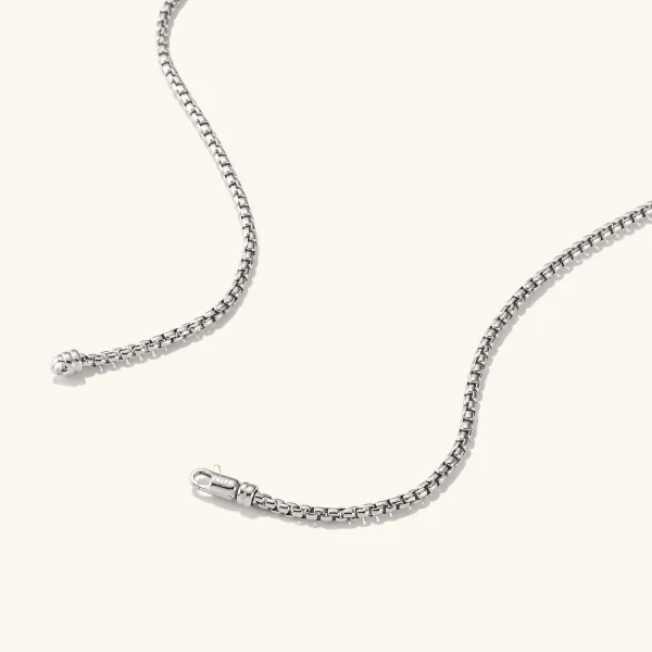 Necklaces<Mejuri Round Box Chain Necklace