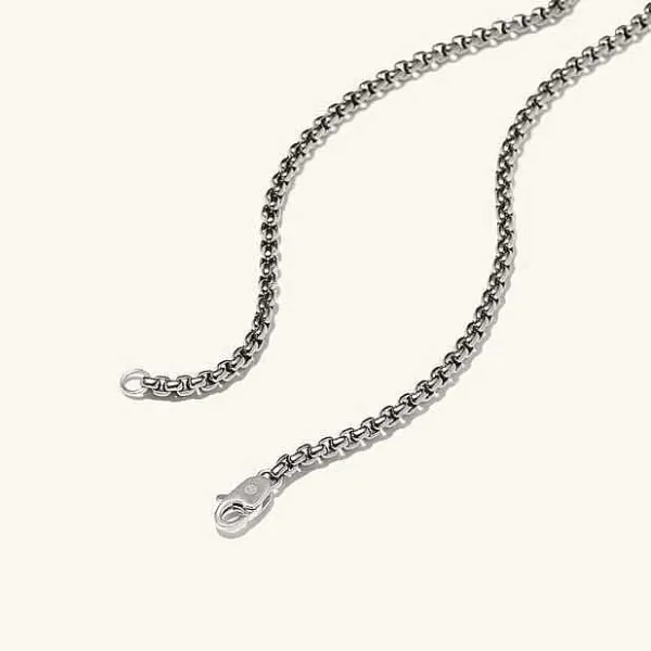 Necklaces<Mejuri Round Box Chain Necklace