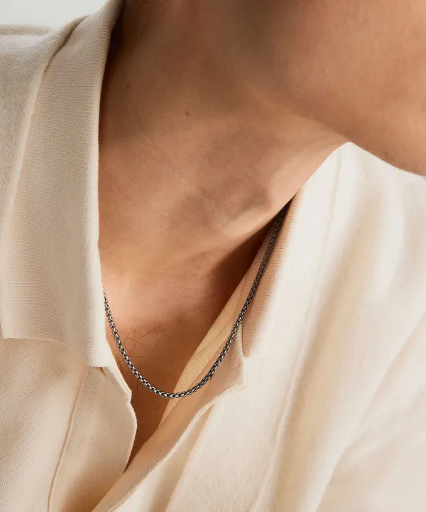 Necklaces<Mejuri Round Box Chain Necklace