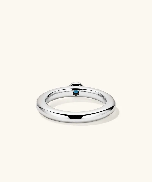 Rings<Mejuri Round Gemstone Stacker Ring