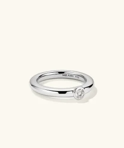 Rings<Mejuri Round Gemstone Stacker Ring