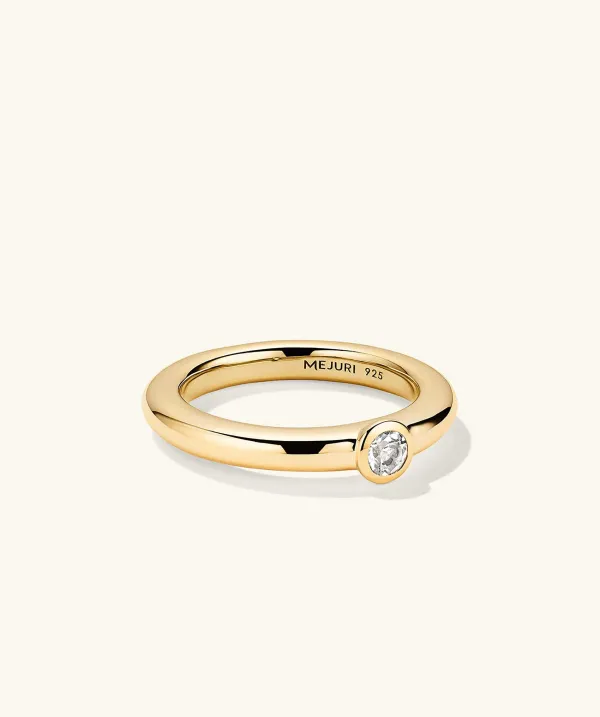 Rings<Mejuri Round Gemstone Stacker Ring