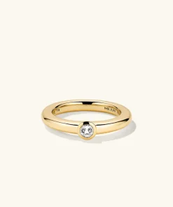 Rings<Mejuri Round Gemstone Stacker Ring