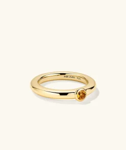 Rings<Mejuri Round Gemstone Stacker Ring