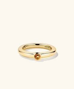 Rings<Mejuri Round Gemstone Stacker Ring