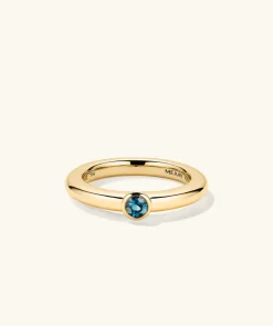 Rings<Mejuri Round Gemstone Stacker Ring