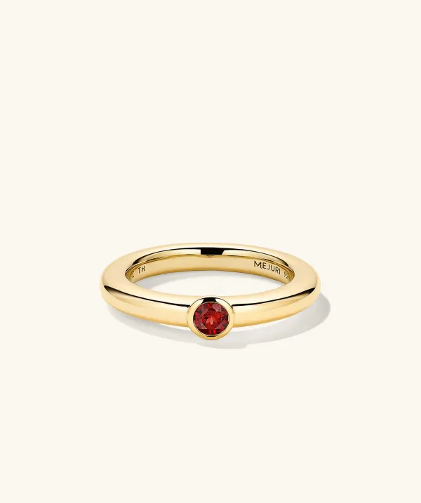 Rings<Mejuri Round Gemstone Stacker Ring