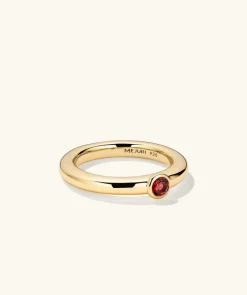 Rings<Mejuri Round Gemstone Stacker Ring