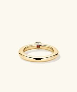 Rings<Mejuri Round Gemstone Stacker Ring