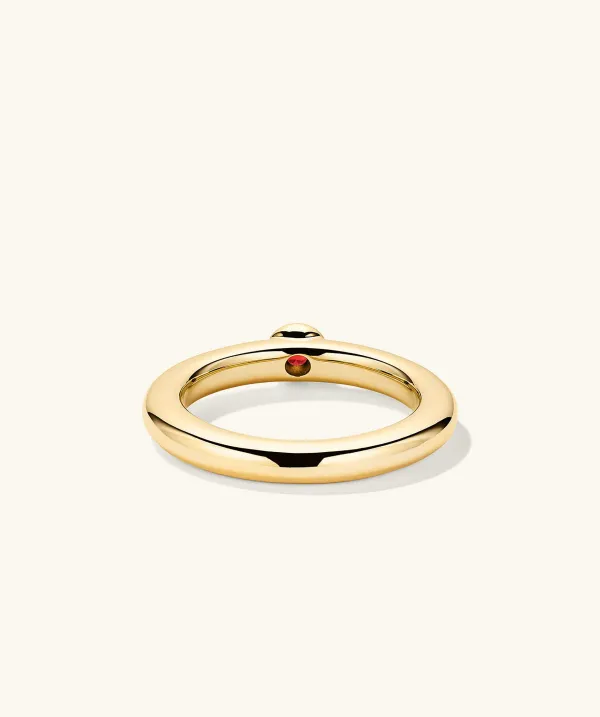 Rings<Mejuri Round Gemstone Stacker Ring