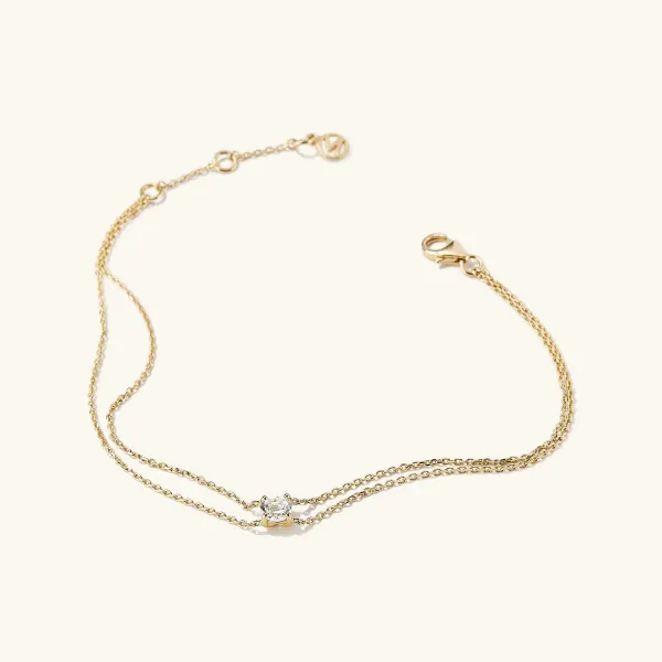Bracelets<Mejuri Round Topaz Bracelet