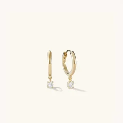 Earrings<Mejuri Round Topaz Hoops