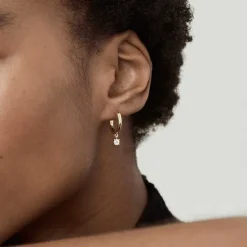 Earrings<Mejuri Round Topaz Hoops