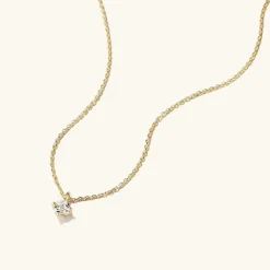 Necklaces<Mejuri Round Topaz Necklace