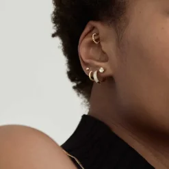 Earrings<Mejuri Round Topaz Studs