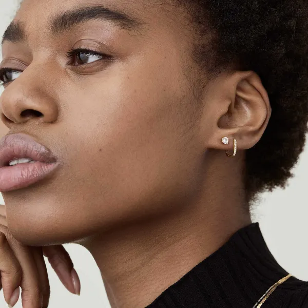Earrings<Mejuri Round Topaz Studs