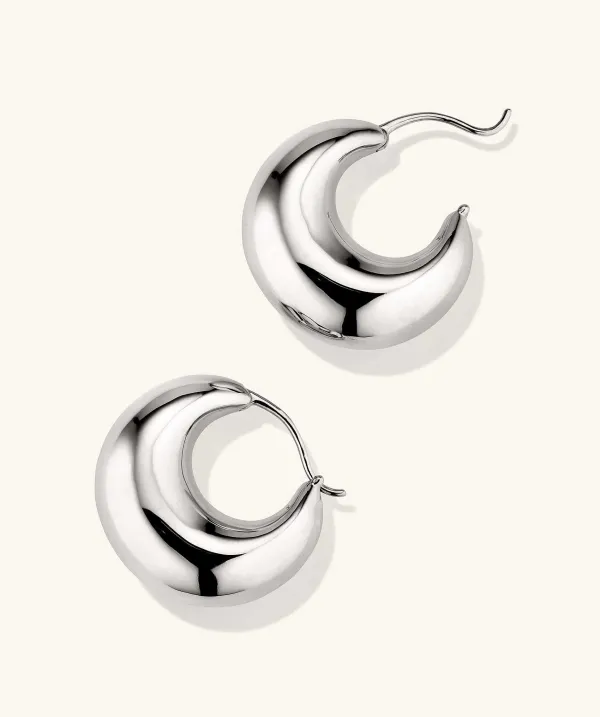 Earrings<Mejuri Sculptural Hoops