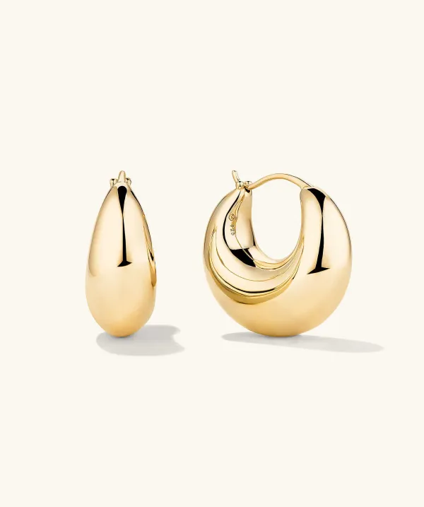 Earrings<Mejuri Sculptural Hoops