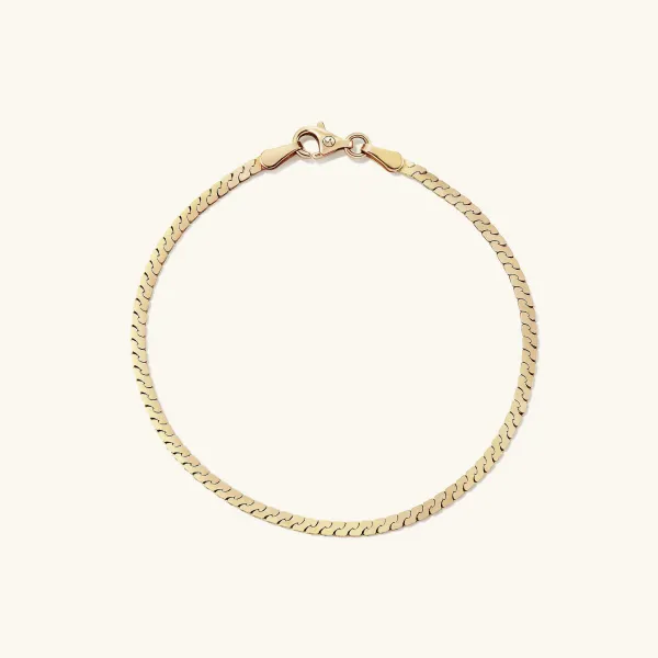 Bracelets<Mejuri Serpentine Chain Bracelet