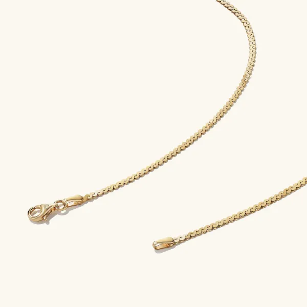 Necklaces<Mejuri Serpentine Chain Necklace