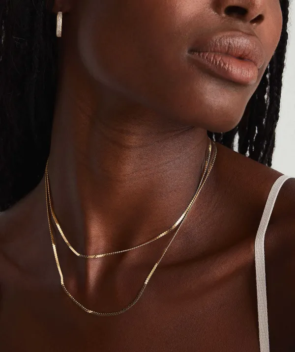 Necklaces<Mejuri Serpentine Chain Necklace
