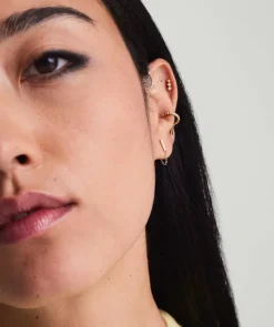 Earrings<Mejuri Single Bar Chain Stud