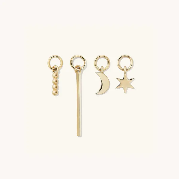 Earrings<Mejuri Single Bar Hoop Charm