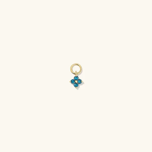 Earrings<Mejuri Single Gemstone Cluster Hoop Charm