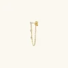 Earrings<Mejuri Single Mini Diamond Chain Stud