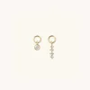 Earrings<Mejuri Single Mini Gemstone Hoop Charm