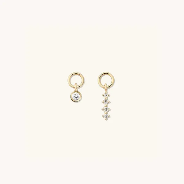Earrings<Mejuri Single Mini Gemstone Hoop Charm