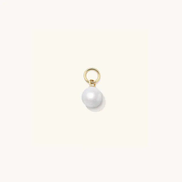 Earrings<Mejuri Single Pearl Hoop Charm