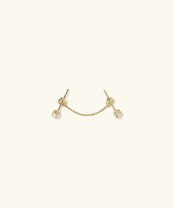 Earrings<Mejuri Single Stud Chain Connector