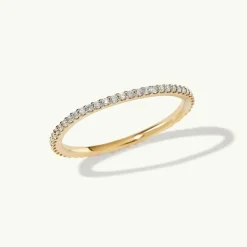 Rings<Mejuri Slim Diamond Eternity Band