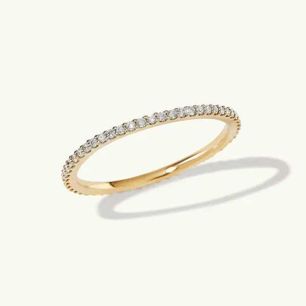 Rings<Mejuri Slim Diamond Eternity Band