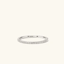 Rings<Mejuri Slim Diamond Eternity Band
