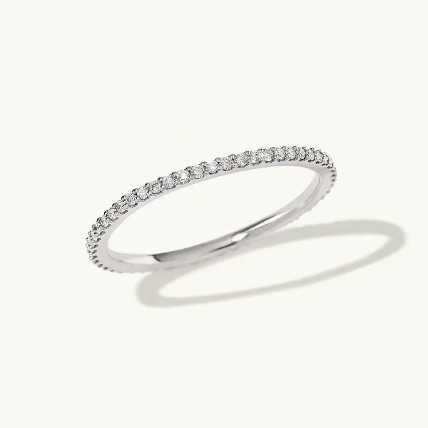 Rings<Mejuri Slim Diamond Eternity Band
