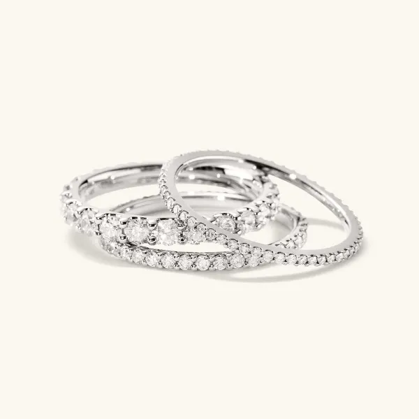 Rings<Mejuri Slim Diamond Eternity Band