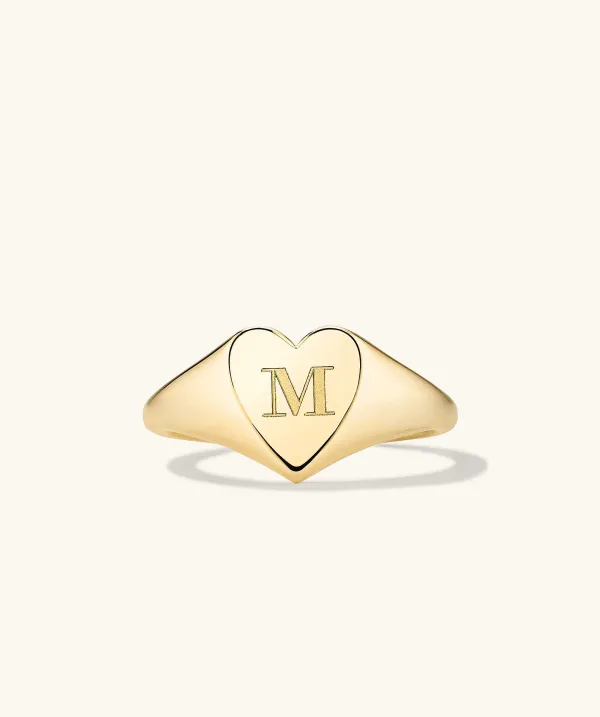 Rings<Mejuri Small Heart Signet