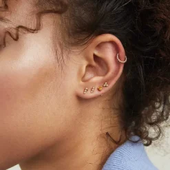 Earrings<Mejuri Spheres Bar Studs
