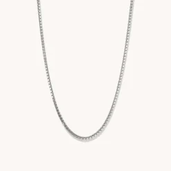 Necklaces<Mejuri Square Box Chain Necklace
